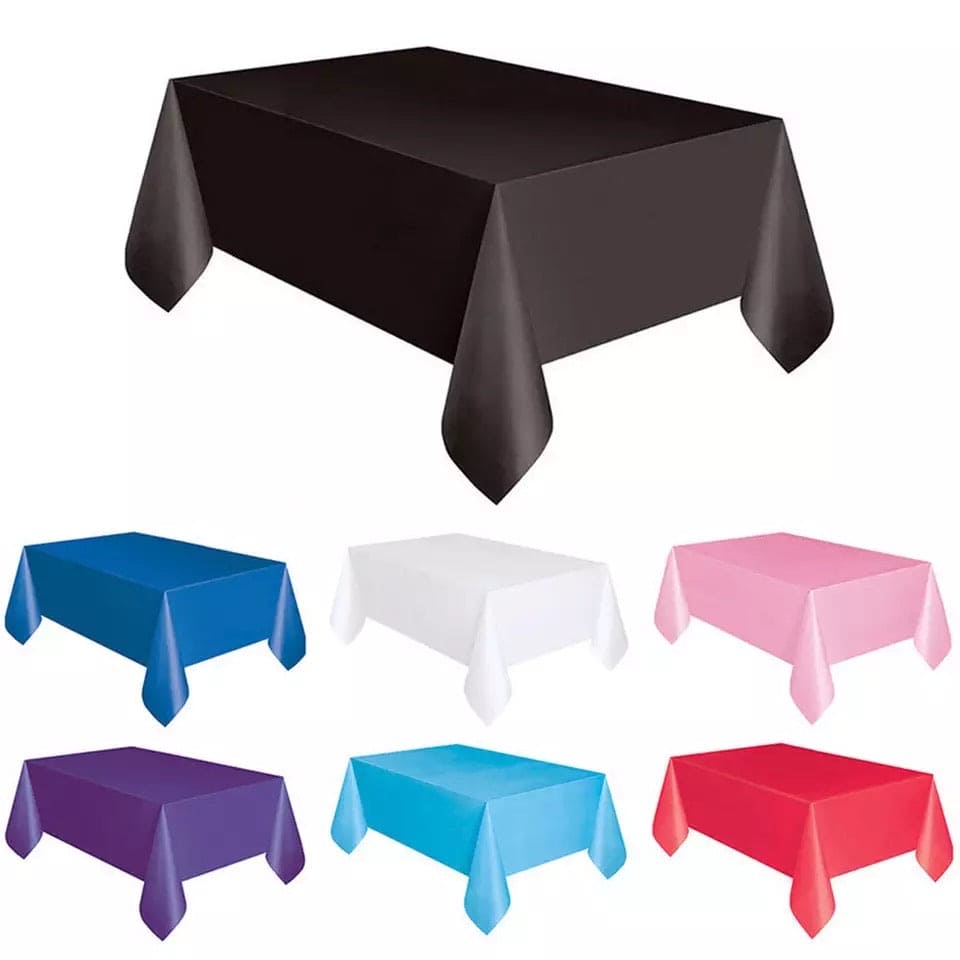 Plastic Disposable Table Cover, Birthday Tablecloth, Waterproof Table Sheets Plastic Disposable Table Cover, Birthday Tablecloth, Waterproof Table Sheets